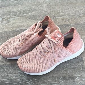 New Balance Women's Pink Knit Sneakers